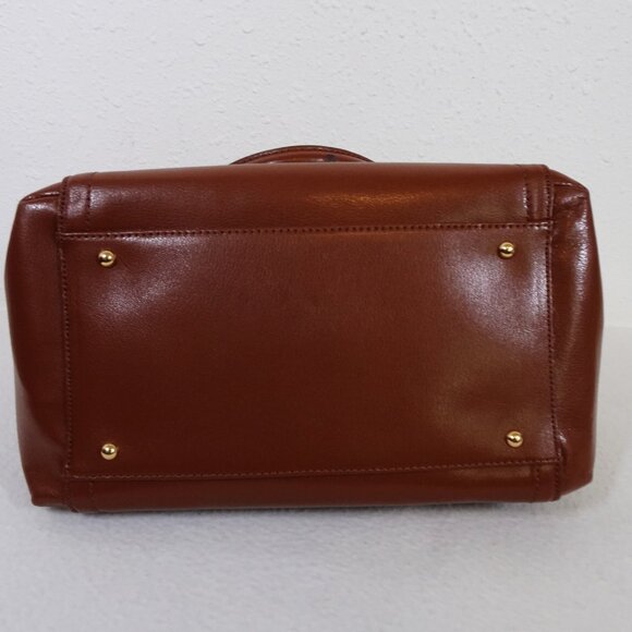 Ralph Lauren Brown Leather Chiswell Tote Bag Handbag Classic - Picture 8 of 12
